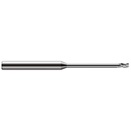 Miniature End Mill - 3 Flute - Corner Radius, 0.1250 (1/8)